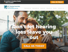 Tablet Screenshot of enthearingassociates.com